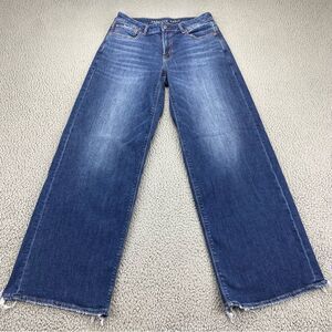 American Eagle Women's Low-Rise Baggy Wide Leg Jeans  |  Size:  6 Long